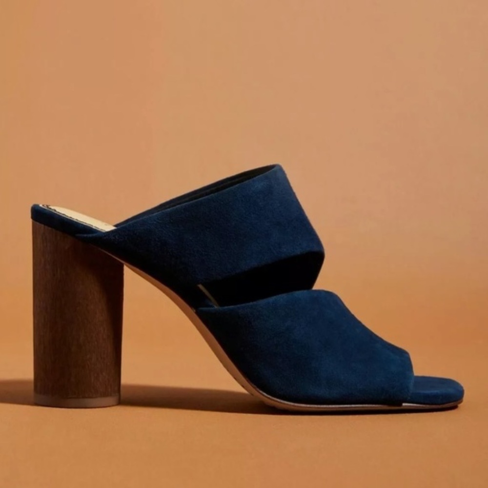 Splendid Serenade Heeled Sandals Navy Blue Size 8.5
